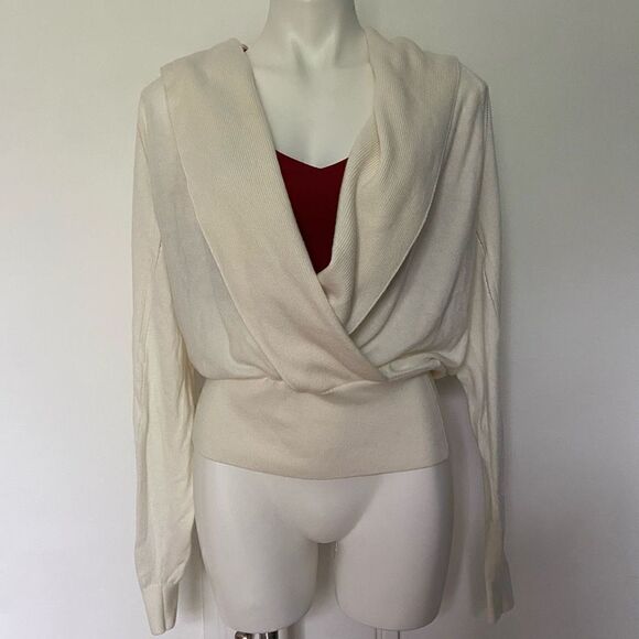 Reiss Wrap Front cardigan sweater - Picture 1 of 11